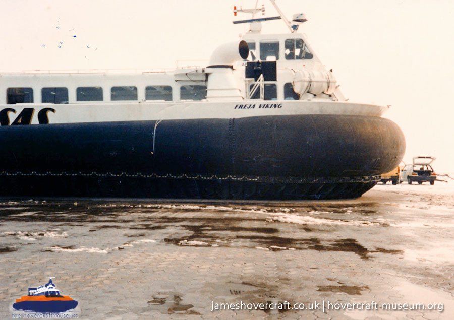 AP1-88 hovercraft with the Scandinavian company SAS -  (credit: The <a href='http://www.hovercraft-museum.org/' target='_blank'>Hovercraft Museum Trust</a>).